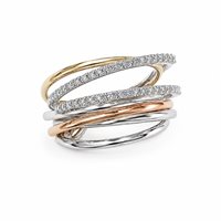 Ring Recarlo Woman in Gold Diamante ZR 040/BR
